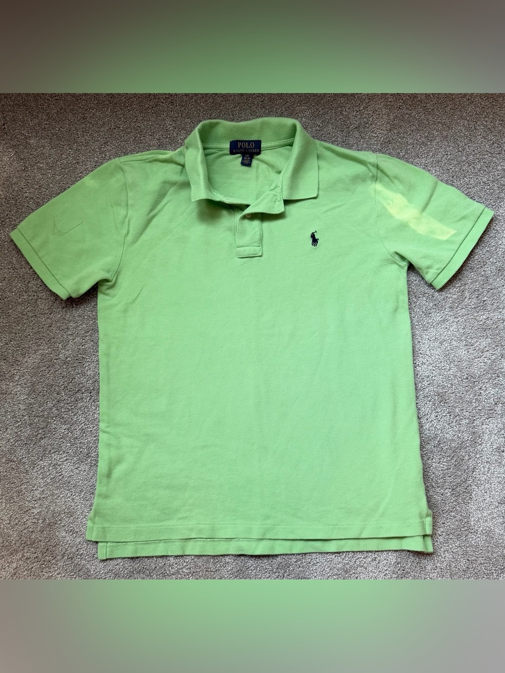 Boys Polo Ralph Lauren Green Short-Sleeve Polo